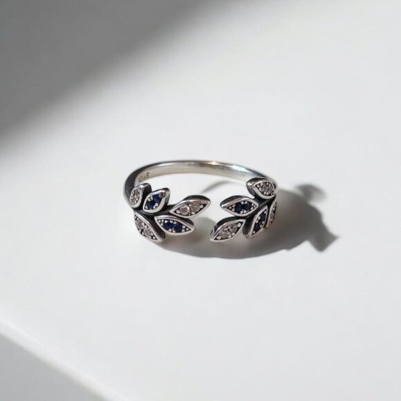 Blue Leaf Adjustable Ring - Picture 6 of 6